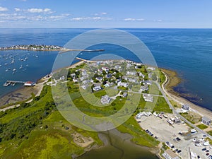 Scituate Harbor aerial view, MA, USA