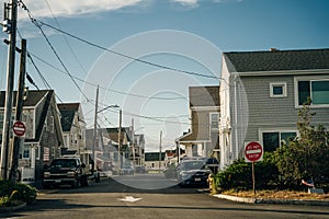 Scituate Harbor overlooks a breakwater in Massachusetts - oct 1th, 2022