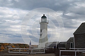 Scituate Light on an Overcast Day