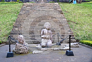 Sciulpture in Cetho Temple/Candi Cetho photo