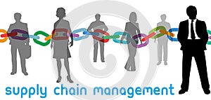 SCM Supply Chain Management business people