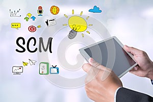 SCM Supply Chain Management concept