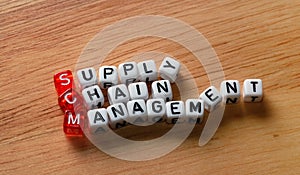 SCM Supply Chain Management on wood