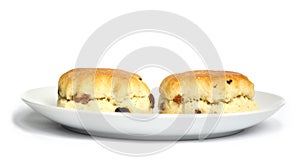 Scones on a plate