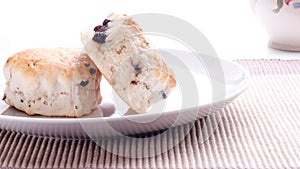 Scones on a plate