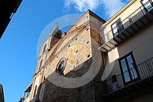 sconsacrata del santissimo crocifisso church in castelbuono in sicily (italy)