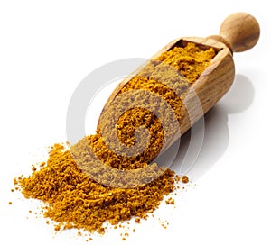 Scoop of curry powder