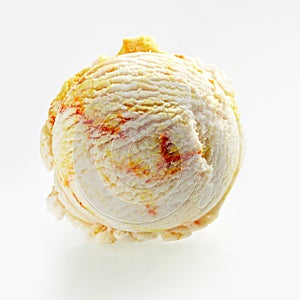 Scoop of fruit ice cream