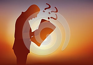 Shock news and scandal information concept.