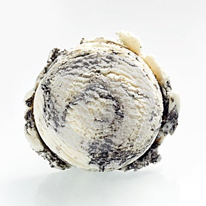 Scoop of speciality American oreo ice cream