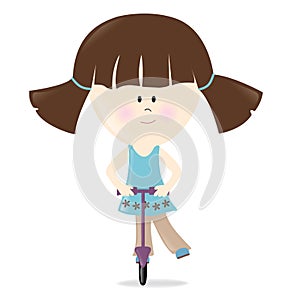 Scooter Girl Isolated