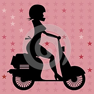 Scooter Girl silhouette