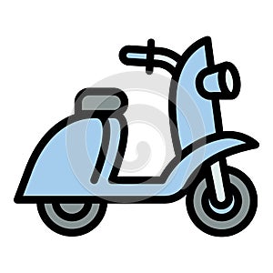 Scooter icon, outline style