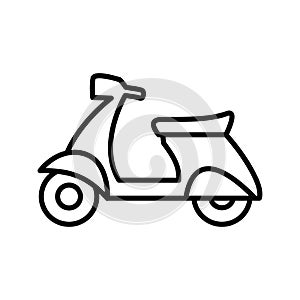 Scooter icon vector design template basic RGB