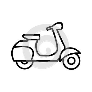 Scooter icon vector design template basic RGB