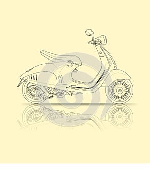 Scooter outline