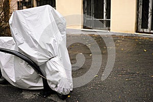 scooter under cover