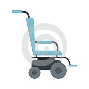 Scooter wheelchair icon flat isolated vector
