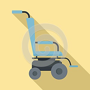 Scooter wheelchair icon, flat style