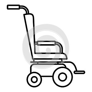 Scooter wheelchair icon, outline style