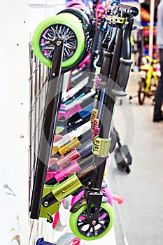 Scooters in store