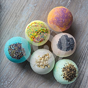 Scope bath. Cosmetic bomb. Meant for relaxation and body care