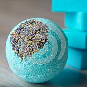Scope bath. Cosmetic bomb. Meant for relaxation and body care