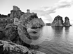 Scopello Sicily. The Faraglioni. Italy