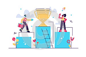 Vector illustration of business