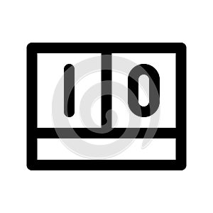 Score Board Outline Style Icon