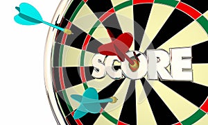 Score Dart Board High Top Player Word