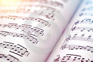 Score sheet music book