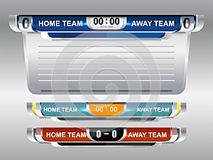 Scoreboard Broadcast Graphic and Lower Thirds Template
