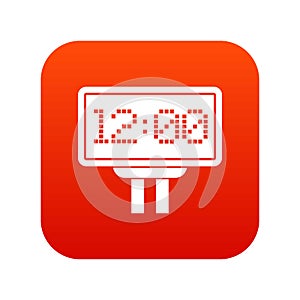 Scoreboard icon digital red