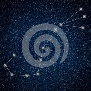 Scorpio Constellation. Zodiac Sign Scorpio constellation