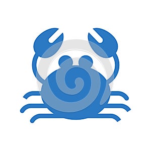 Scorpion glyph color vector icon