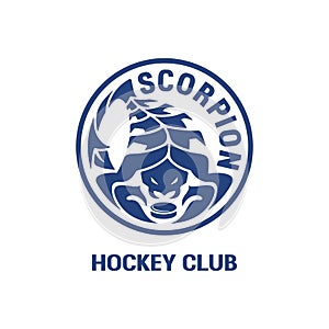 Scorpion hockey club round logo.