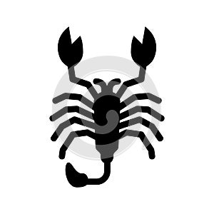 Scorpion  icon or logo isolated sign symbol vector illustration