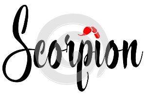 Scorpion illustration -scorpio scorpion scorpions design- photo