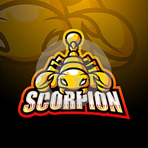 Scorpion mascot esport logo design