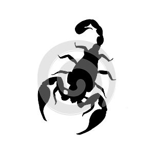 Scorpion silhoutte clipart