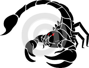 Scorpion Sting Attack Silhouette
