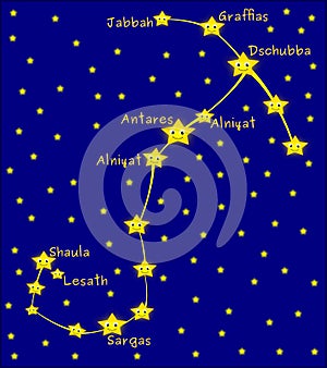 Scorpius constellation