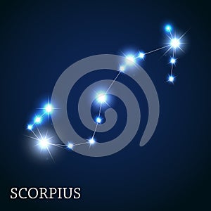 Scorpius Zodiac Sign of the Beautiful Bright Stars