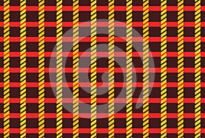 Colorful Scot pattern on the brown background photo