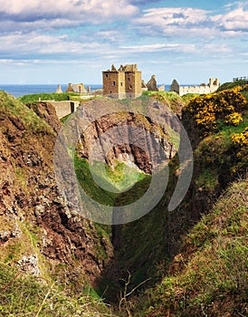 Scotland - Dunnotar castle, Scottish coast