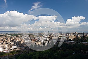Scotland-Edinburgh as view from the castle photo