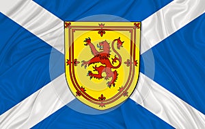 Scotland flag and Royal arms of Scotland