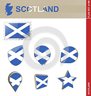 Scotland Flag Set, Flag Set #199