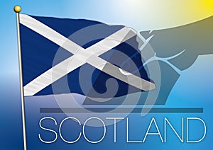 Scotland flag and symbol